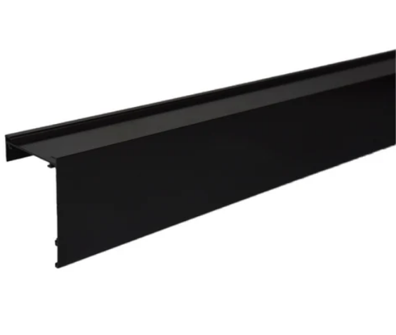 Cassette roller aluminio CARRE ARMAR negro x mts