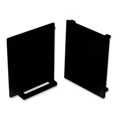 [4715] Cassette roller tapa lateral plastica p/cassette CARRE ARMAR negro x par