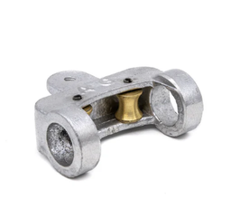 [4779] Corredera con ruedas anodizadas p/caño 1" metalica ARMAR  x unid