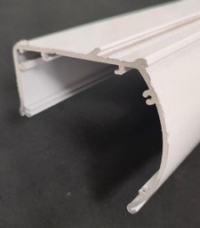 Cassette roller aluminio C100 GENERICO blanco x mts