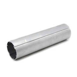 Tubo aluminio 55x1.60mm nervado y ranurado p/mec 41plus c/buje ARMAR x mt
