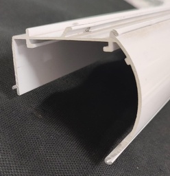 Cassette roller aluminio 80 USA p/tubo 32mm BASILE blanco x mts