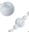 [5568] Tope para cadena t/bolita plastico blanco X unid