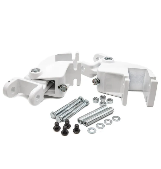 [SOP7326] Brazo Invisible Europeo soporte c/ tornillo regulador importado blanco x par