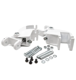[SOP7326] Brazo Invisible Europeo soporte c/ tornillo regulador importado blanco x par